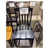 BLACK WOODEN HIGH STOOL