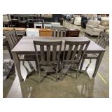 Liberty table & 5 chairs with upholstered seats