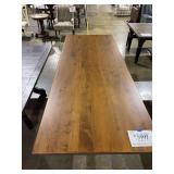 BASSETT SOLID MAPLE TABLE W/ BASE