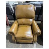 All leather recliner