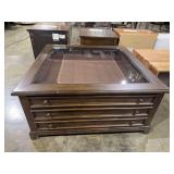 1 DRAWER SQUARE COLLECTOR COCKTAIL TABLE - LIBERTY