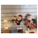 Angel, Santa Tray, Santa & snowman