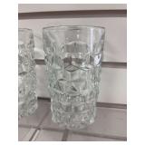 3 Fostoria water glasses