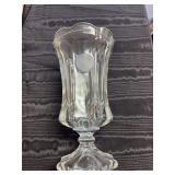 10” Fostoria coin glass pedestal vase