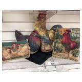 Cloth chicken and roaster pillows