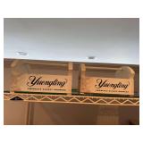 2 Yuengling beer wooden carriers