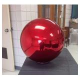 Large battery operated red ornament ball