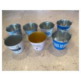 7 Tin ice buckets