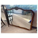Thomasville Wood framed dresser mirror 37” x 45.5”