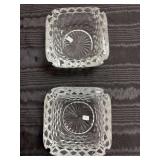 2 Fostoria heavy ash trays