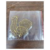 Bag of Kashmir India PAK YAK, metal ornaments, 110 peacocks