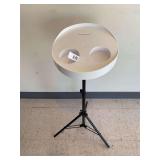 Adjustable tripod plastic drink table