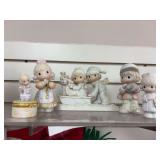 Precious moments figurines and trinket box