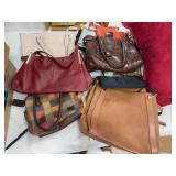 Lot of purses including Calvin Klein, Kate Spade, 2 billfolds