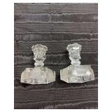 Pr of Fostoria Coun Spot candle sticks