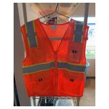 3 Safety orange vests