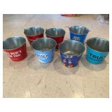 7 Tin ice buckets