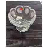 5 Fostoria Coin spot pedestal dishes