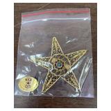 Bag of Kashmir India PAK YAK, metal ornaments, 95 stars