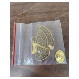 Bag of Kashmir India PAK YAK, metal ornaments, 40 butterflies