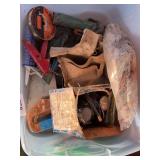 Wire, tool belt, calking gun, inflator