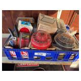 Driver bits, pruner, trailer lights, nails, misc
