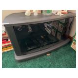 TV stand with glass doors