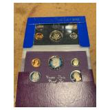 8 United States proof sets - 1982, 1983, 1985, (2)1987, (2) 1988, 1989