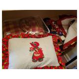 Holiday Quilt, Decor, Floor Mat, Pillow