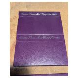 7 United States mint proof sets - (2) 1990, 1991, 1992, (3) 1993