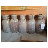 Vintage  Ball Glass Jars w/Lids