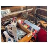 Mitre saw. Hand saws, hardware. Saw guide, misc