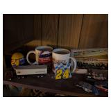 Die cast cars, Nascar mugs, UPS toy trucks