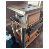 Craftsman table saw on cart