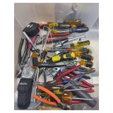 Screwdrivers, pliers, wrench’s, misc