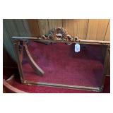 Gold tone vintage mirror