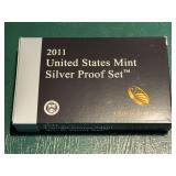 2011 United States mint silver proof set in box