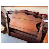 Pair of twin headboards and footboards with rails