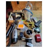 Barber Set, Flashlights, Tapegun, misc