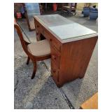 Wood Students Desk and Chair