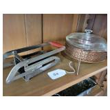 Vintage  Casserole Holder, Potatoe Slicer