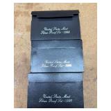 1995, 1996, 1997 US mint silver proof sets
