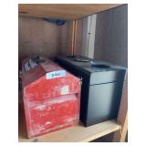 2 metal empty tool boxes