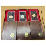 40% Silver Brown Eisenhower dollars 1971, 1972, 1973 Eisenhower proof dollars, 1974 & 1978 Eisenhower dollar collections