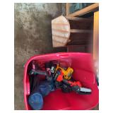 Dewalt 12v drill, 20v drill, vac, saw, wood tool box