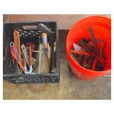 Pliers, adjustable wrench’s, screwdrivers,misc