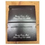 1992 and 1994 United States mint silver proof sets