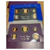 Eight United States proof sets - 1983, 1985, 1986, (2) 1987, 1988, (2) 1989