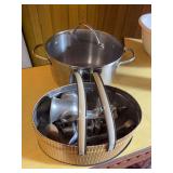 Stainless pot, meat grinder