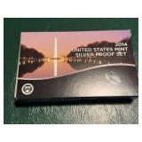 2014 United States mint silver proof set in box ￼
